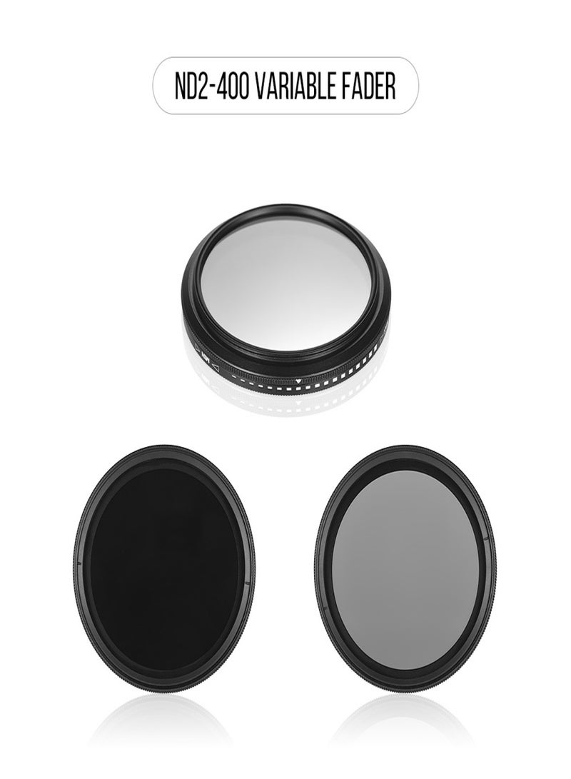 ZOMEI 67mm Ultra Slim Variable Fader ND2-400 Neutral Density ND Filter Adjustable ND2 ND4 ND8 ND16 ND32 to ND400 for DSLR Cameras - Image 4